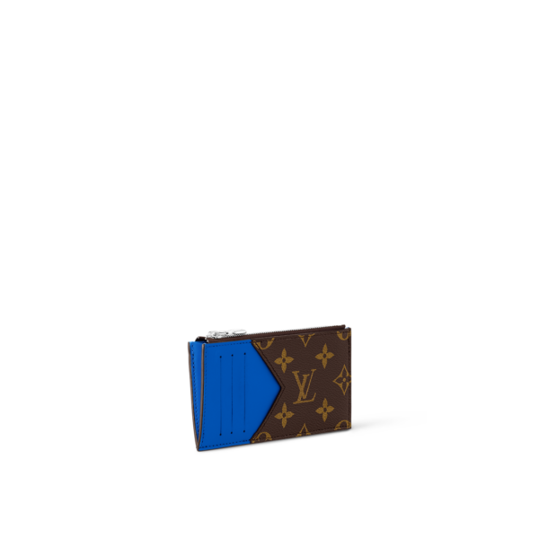 Держатель Для Карт Louis Vuitton Monogram Macassar Синяя N