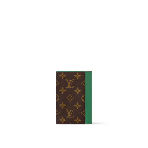 Обложка Louis Vuitton Monogram Macassar Зеленая F