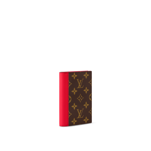 Обложка Louis Vuitton Monogram Macassar Красная F