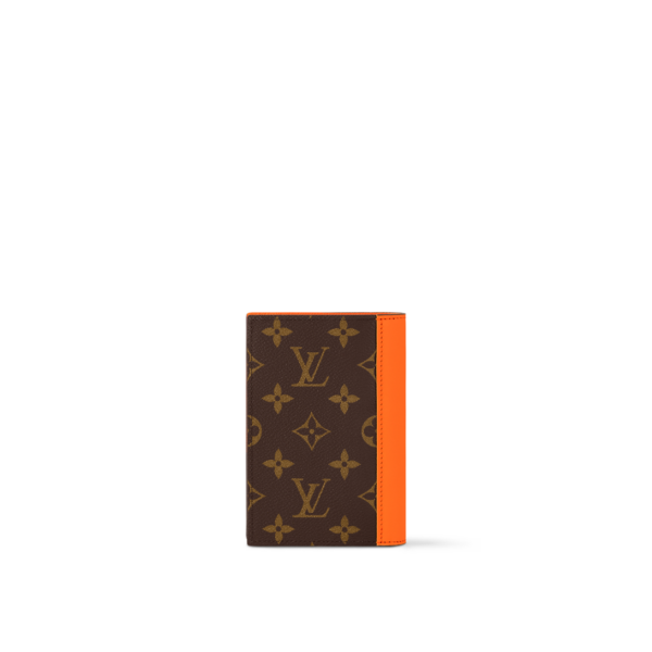 Обложка Louis Vuitton Monogram Macassar Оранжевая F