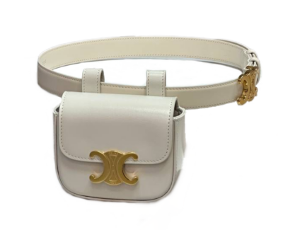 Сумка Celine Triomphe Belt Белая N
