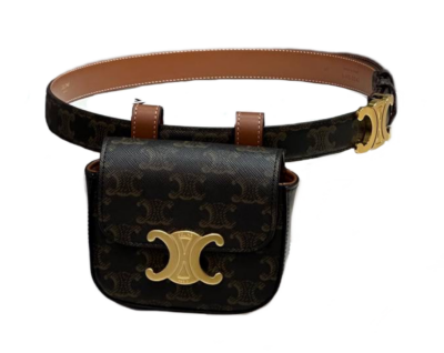 Сумка Celine Triomphe Belt Коричневая N