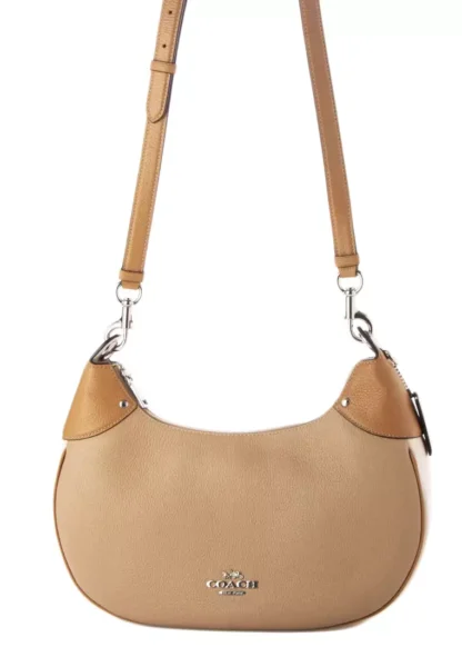 Сумка Coach Mara Hobo Бежевая N