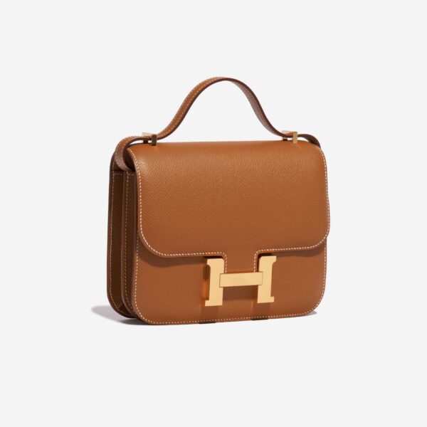 Сумка Hermes Constance Epsom Gold Коричневая N