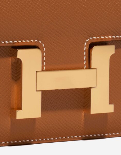 Сумка Hermes Constance Epsom Gold Коричневая N