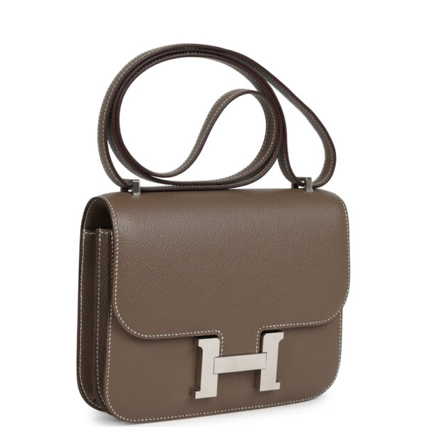 Сумка Hermes Constance Epsom Темно коричневая N