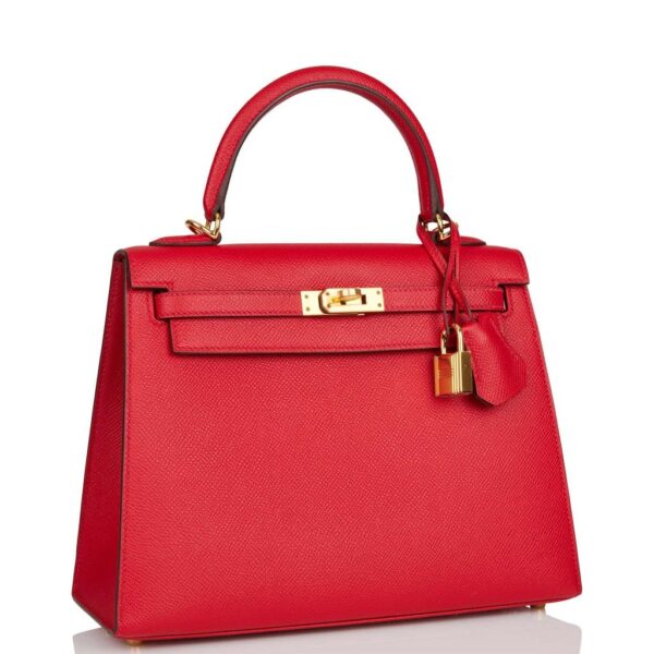 Сумка Hermes Kelly Sellier Rouge Casaque Epsom Коричневая N