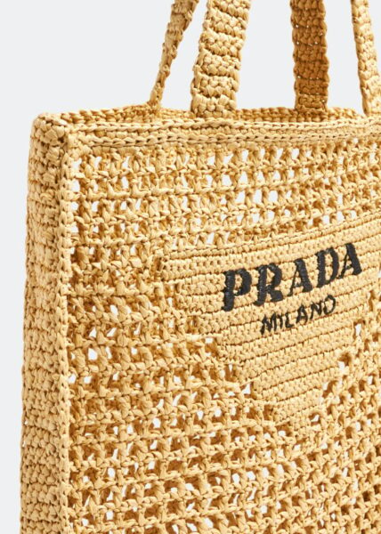 Сумка Prada Raffia Бежевая N