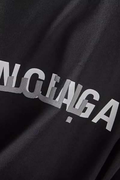 Футболка Balenciaga Tape Type Tee Черная F