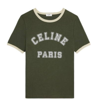 Футболка Celine Paris Зеленая F
