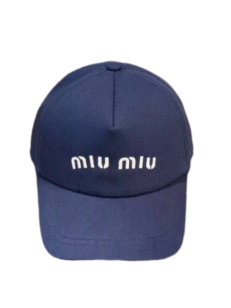 Бейсболка Miu Miu Синяя F