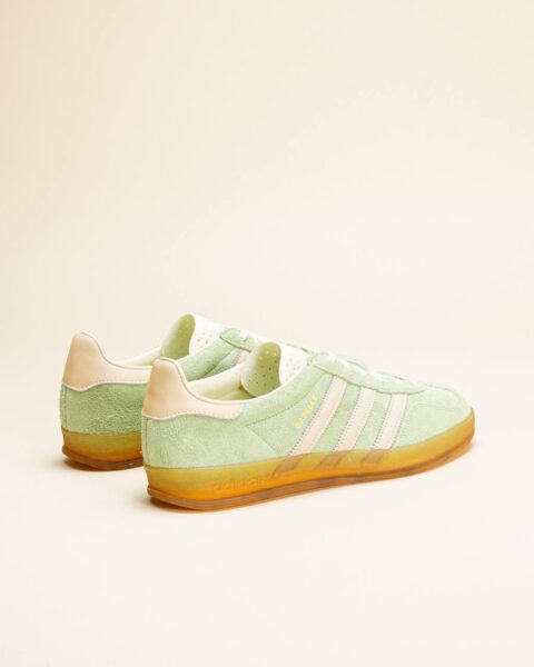 Кеды Adidas Gazelle Indoor Semi Green Spark Салатовые F