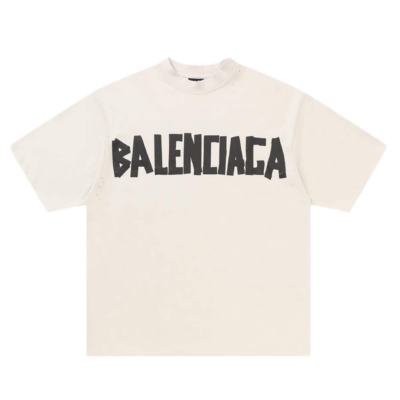 Футболка Balenciaga Tape Type Tee Белая M