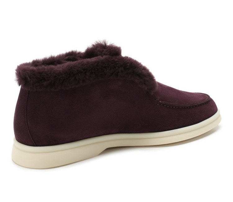 Ботинки Loro Piana Open Walk Бордовые F