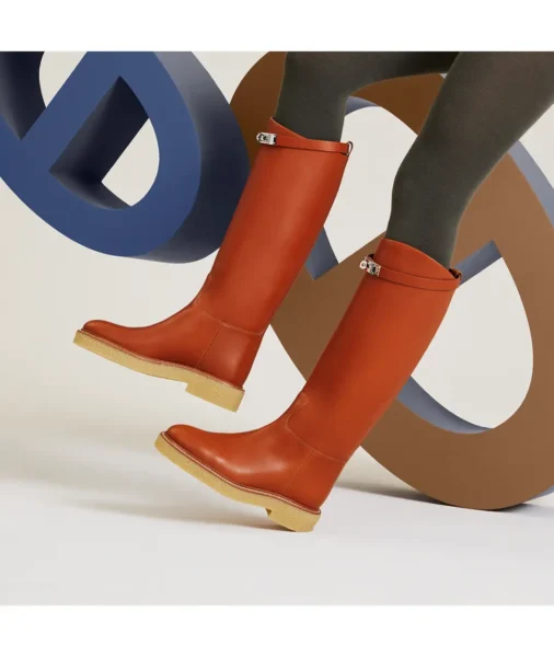 Сапоги Hermes Jumping Boot Коричневые F