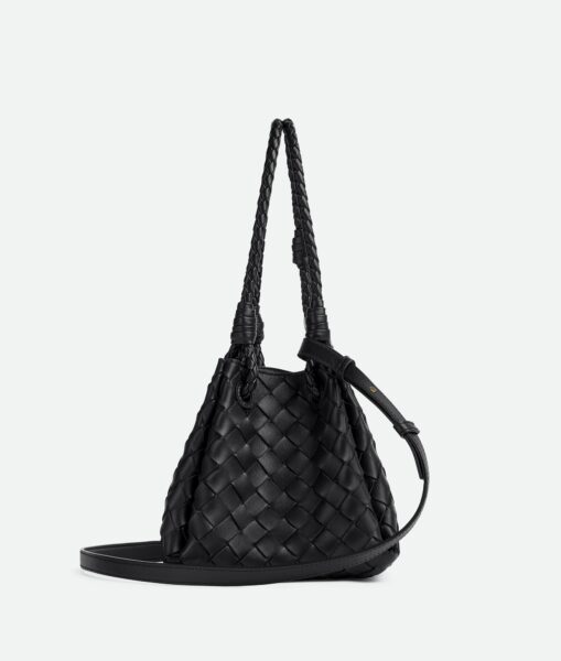 Сумка Bottega Veneta Parachute Small Intrecciato Черная N