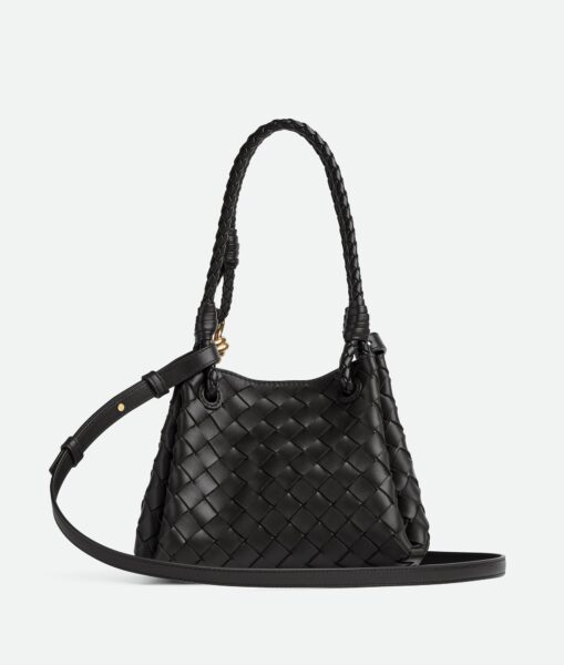 Сумка Bottega Veneta Parachute Small Intrecciato Черная N