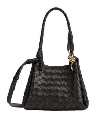 Сумка Bottega Veneta Parachute Small Intrecciato Черная N