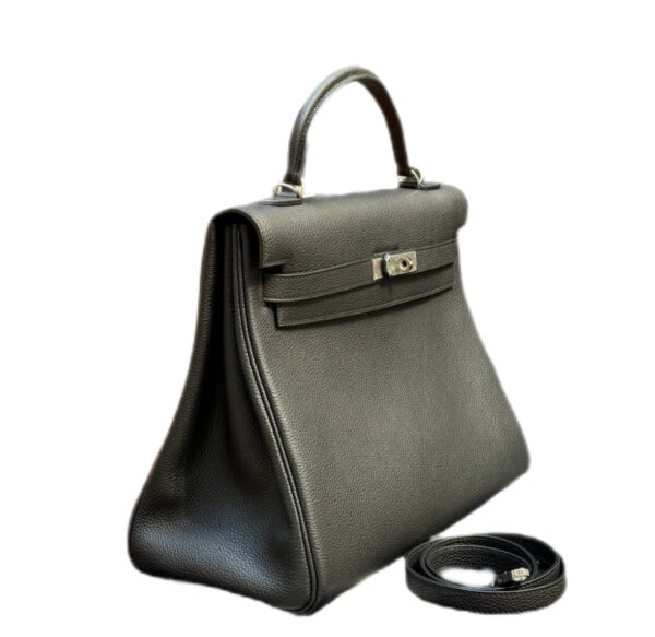 Сумка Hermes Kelly Togo Graphite Grey Темно серая N