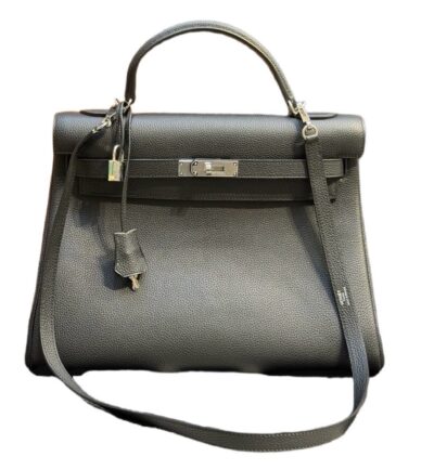 Сумка Hermes Kelly Togo Graphite Grey Темно серая N