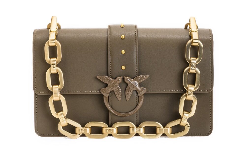 Сумка Pinko Classic Love Bag Icon Maxi Chain Оливковая N