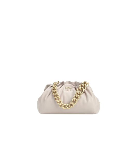 Сумка Pinko Mini Chain Clutch Bag Fraimed Белая N