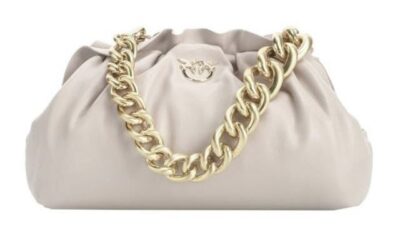 Сумка Pinko Mini Chain Clutch Bag Fraimed Белая N