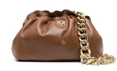 Сумка Pinko Mini Chain Clutch Bag Fraimed Коричневая N