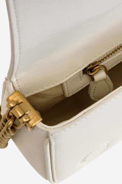 Сумка Pinko Mini Love Bag Click Baguette Simply Белая N