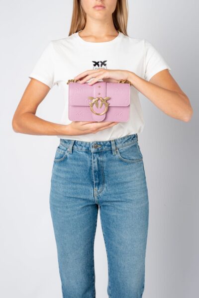 Сумка Pinko Mini Love Bag Icon New Monogram Розовая N