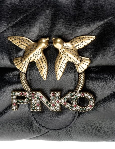 Сумка Pinko Mini Love Bag Puff Jewel Черная N