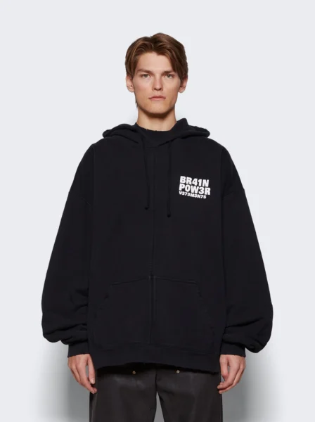 Толстовка Vetements Brain Power Черная M