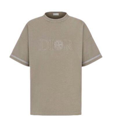 Футболка Dior And Stone Island Dior And Stone Island Бежевая M