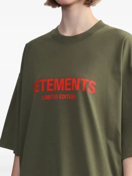 Футболка Vetements Ul Темно зеленая F