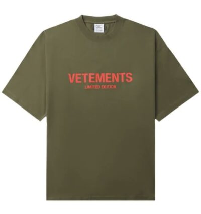 Футболка Vetements Ul Темно зеленая F