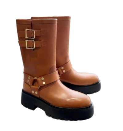 Ботинки Celine Bulky Mid Biker Черные F