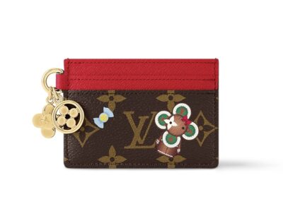 Держатель Для Карт Louis Vuitton Lv Charms Темно коричневая N