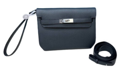 Сумка Hermes Kelly Depeches Темно синяя N