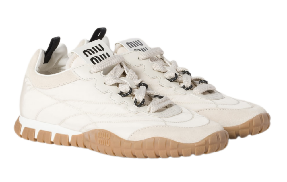 Кроссовки Miu Miu Tire Белые F