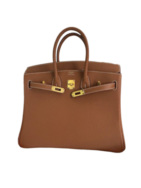 Сумка Hermes Birkin Gold Togo Коричневая N