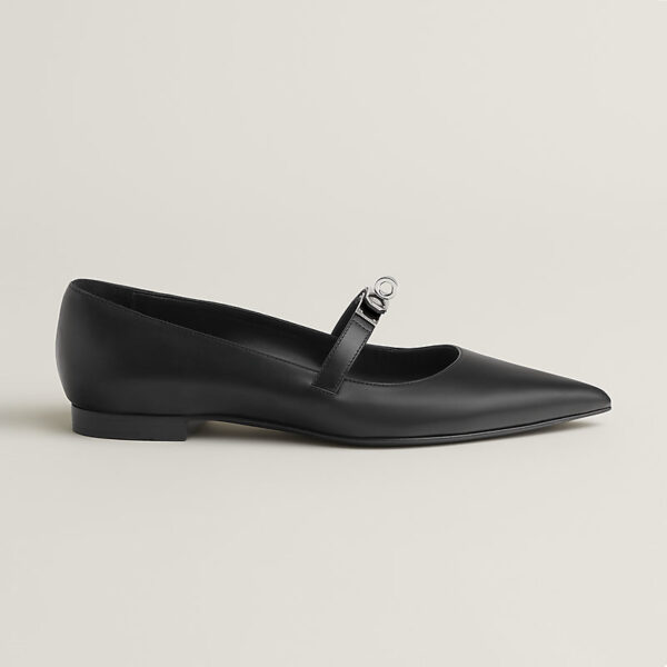 Балетки Hermes Kelly Черные F