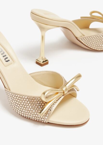 Босоножки Miu Miu Miu Miu Золотые F
