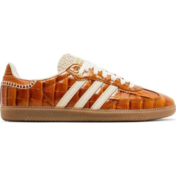 Кроссовки Adidas Samba Wales Bonner Brown Croc Коричневые F