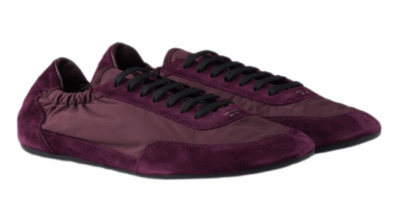 Кроссовки Prada Collapse Re nylon Бордовые F
