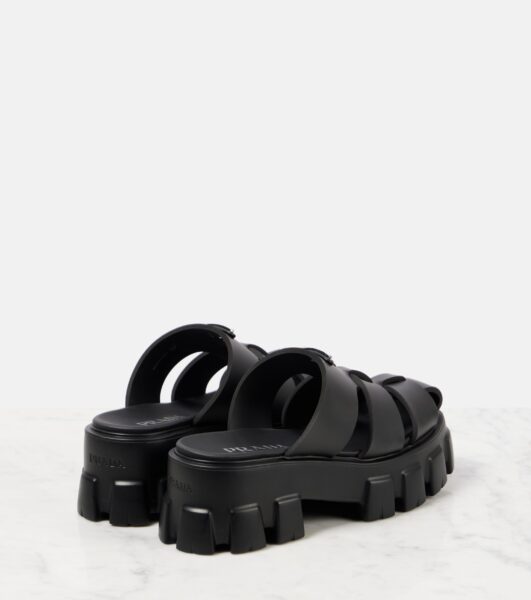 Мюли Prada Monolith Черные F