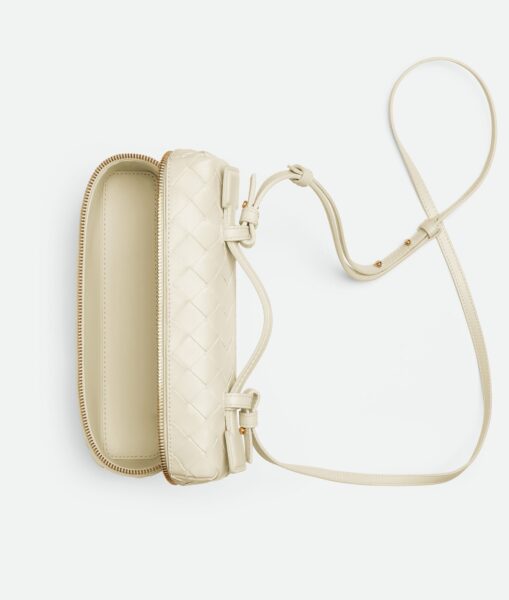 Сумка Bottega Veneta Bang Bang Intrecciato Белая N