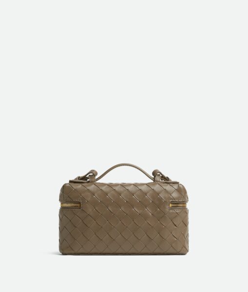 Сумка Bottega Veneta Bang Bang Intrecciato Темно зеленая N