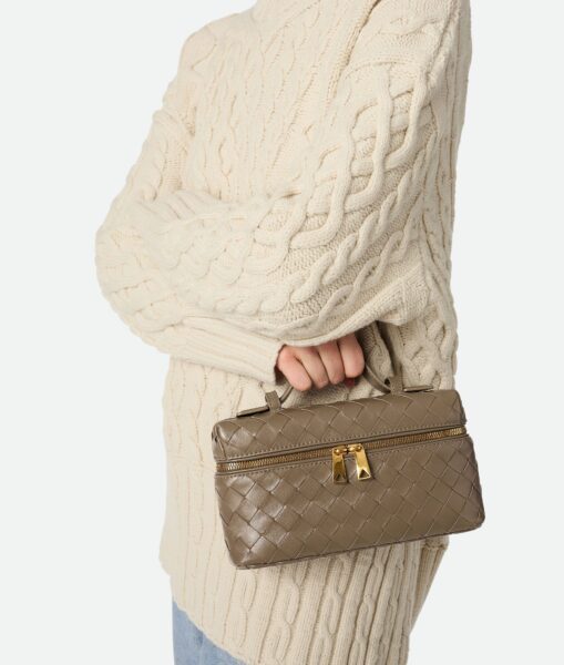Сумка Bottega Veneta Bang Bang Intrecciato Темно зеленая N