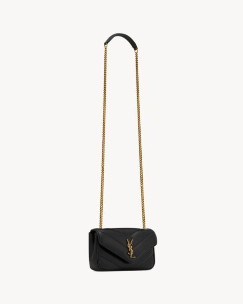 Сумка Saint Laurent Loulou Mini In Matelass Черная N