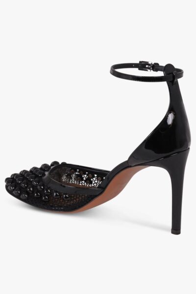 Туфли Alaia Stud Fishnet Mesh Черные F